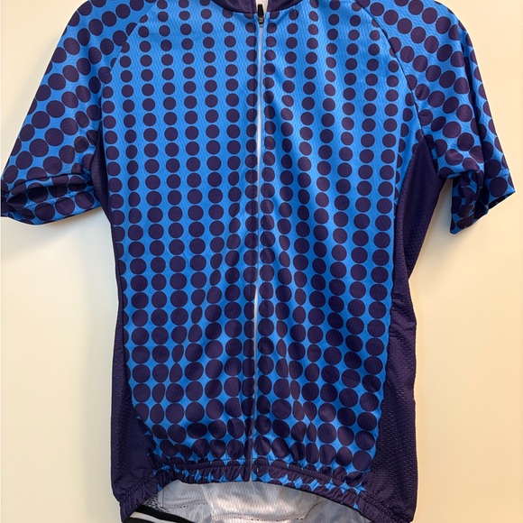 Women's Blue and Purple Cycling Shirt - Picture 1 of 3